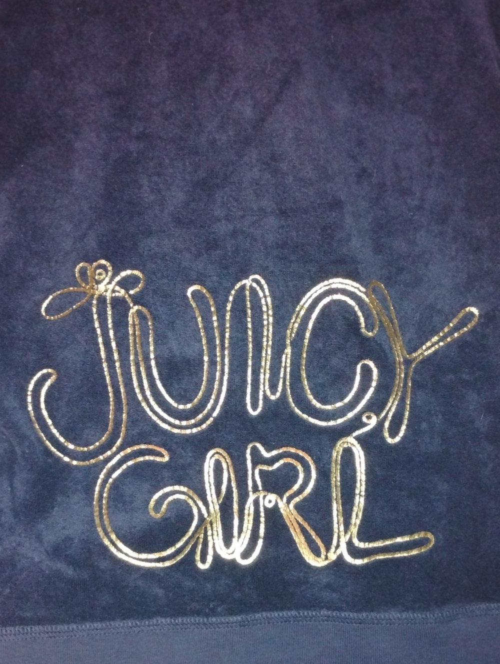 Juicy Couture Navy Short Sleeve Zip